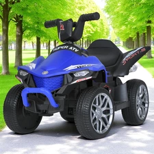 Детский квадроцикл M 5730ELR-4 синий с пультом управления